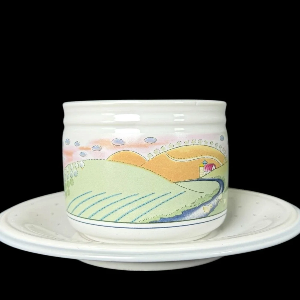 Studio Nova Homecoming Cup‎ and Saucer 8oz 1998 Cottagecore